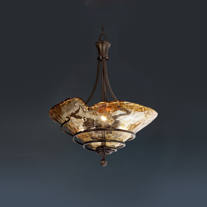 Uttermost Vitalia 22¼" Wide 3-Light Handcrafted Pendant Chandelier