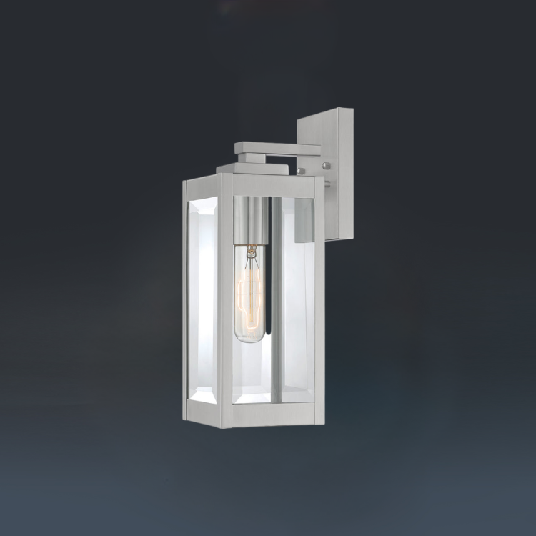 Silver Adjustable Swing Arm Wall Sconce